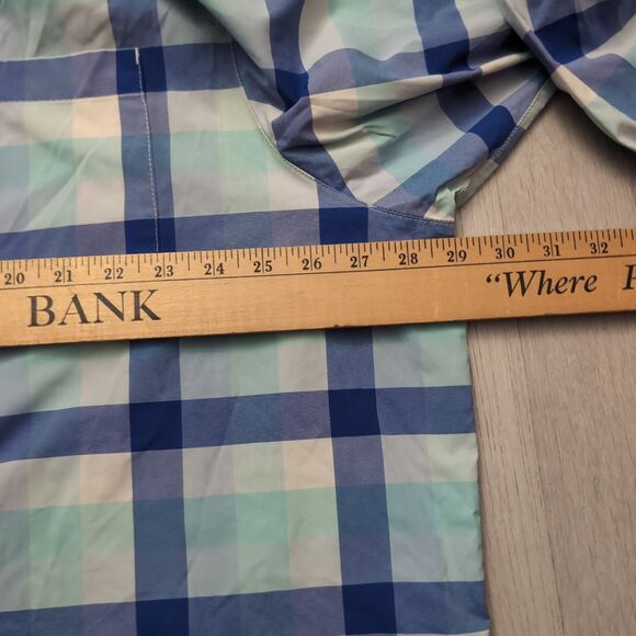 Tommy Bahama Shirt Mens 2XLT blue check The Siesta Key Performance Button Shirt - Picture 3 of 4